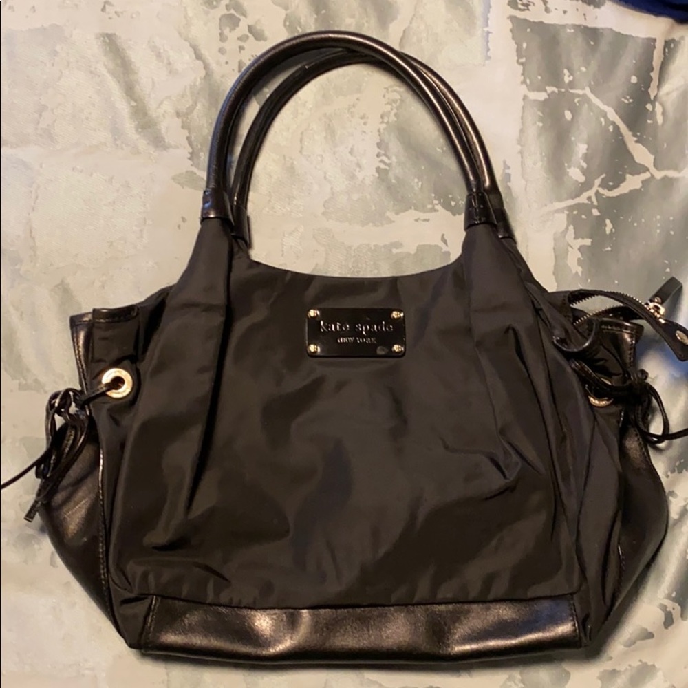Kate spade black nylon Stevie bag